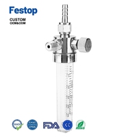 WL-12 buisvormige NPT1/4 koperen flowmeter gasmeetinstrument testgereedschap voor flowmeter