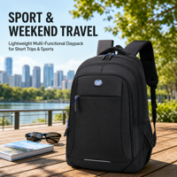 Sac à dos pour ordinateur portable 15 pouces multicolore, sac à dos minimaliste respirant pour le travail et l'école