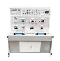 Banc de travail transparent pour la formation en hydraulique PLC, équipement didactique à double commande PLC et relais pour l'expérimentation de circuits hydrauliques