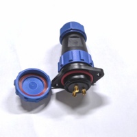 Connecteur Cylindrique Étanche IP68 SP2510 1211 pour l'Aviation, Prise et Fiche SP25-2/3/4/9/10/12B/19 Broches