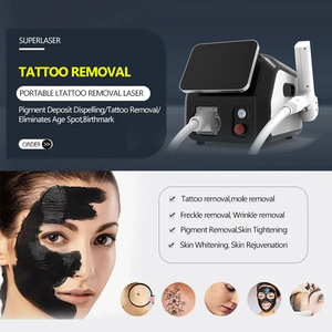 Laser NdYAG à commutation Q 532 nm/1320 nm/1064 nm pour l'élimination des tatouages, le lavage des sourcils, avec refroidissement par air et eau, usage commercial, puissance 800 W - Product Image 2