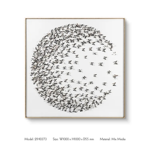 Decoración del hogar 3D Arte de medios mixtos Mariposas de <span class=keywords><strong>cuero</strong></span> Obra DE ARTE Pinturas modernas y artes de pared Mariposa - Product Image 2