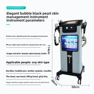 Appareil Facial à Grandes Bulles Perle Noire – Instrument de Beauté Complet pour Nettoyage des Pores, Hydratation, Lifting et Jet d'Oxygène - Product Image 4