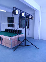 Soporte de Luz Profesional para Escenario con Manivela de 80 kg de Capacidad, Trípode Ajustable con Barra en T para DJ, Conciertos, Eventos y Espectáculos