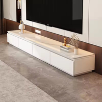 Console TV de luxe moderne pour salon, meuble bas pratique pour téléviseur et rangement quotidien avec application TV