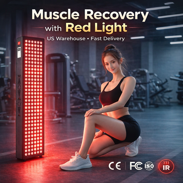 High Power Red Light Therapy Panel 1500W 660nm 850nm Full Body LED Therapy Light for Muscle Recovery US Warehouse