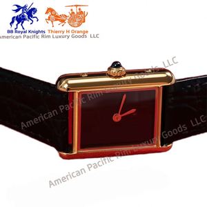 Retro Luxury Watch for Ladies Retro Genuine Leather Strap Square Alloy Quartz Watches Women's Business Wrist Watch Cartiers. - Product Image 3