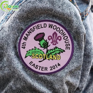 High Quality Custom Woven 2D Fabric Patches Iron-On Sew-On for Clothing Hats & Caps - Product Image 2