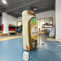 Bouteille d'huile gonflable géante personnalisée de 2m/3m avec lumières LED, grand modèle de bidon de lubrifiant/huile moteur pour publicité/marque d'atelier automobile