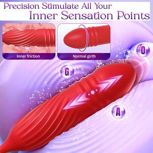 Rose <strong>Toy</strong> Vibrator Sex <strong>Toys</strong> for Women <strong>Big</strong> Mouth Tongue Licking Vibrators Clitoral Pleasure Thrusting Dildo <strong>Anal</strong> Stimulation - Product Image 5