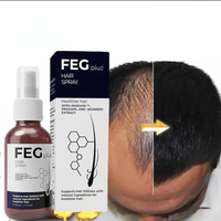 Vente en gros, bon prix, sérum de repousse des cheveux, marque privée FEG PLUS