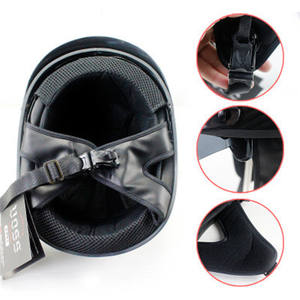 Casque demi-coque rétro en fibre de carbone certifié DOT, nouveau casque de moto pour le cyclisme en plein air - Product Image 4