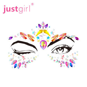 Autocollant décoratif <span class=keywords><strong>strass</strong></span> pour <span class=keywords><strong>visage</strong></span> et fête, bijoux adhésifs, nouvelle tendance, Festival, fête, 1 pièce - Product Image 3