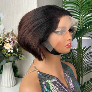 13*4 LACE Short <b>Pixie</b> <b>Wig</b> High Density Super Double Drawn Quality Wholesaler Bundles <b>Wigs</b> - Product Image 3