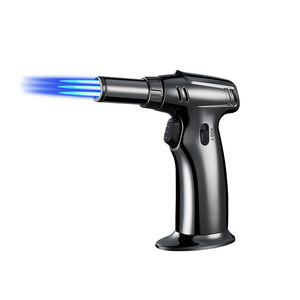 Kanesari Three Flame Welding Gun 1300C <b>Windproof</b> Outdoor BBQ Cigar <b>Lighter</b> Metal Portable Durable Eco-Friendly - Product Image 5