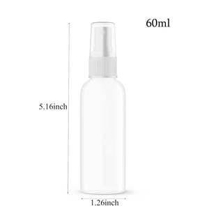 Flacon pulvérisateur vide en plastique blanc ambré transparent pour emballage cosmétique PET 30ml 50ml 100ml 120ml 150ml 200ml 250ml 500ml - Product Image 2