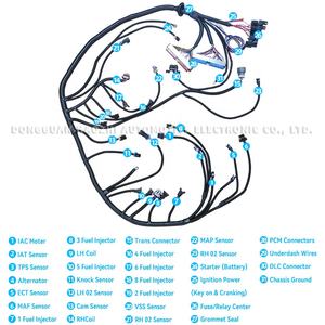 LS1 <span class=keywords><strong>4L60E</strong></span> DBC StandAloneエンジン配線用ハーネス8pc DelphiアダプターシボレーGMC CADILLAC 4.8 5.3 6.0L 1997-2006米国 - Product Image 5