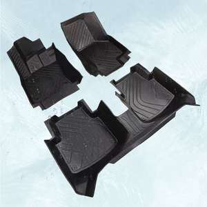 Offre Spéciale tapis de pied en cuir TPE 5D ensemble complet tapis de sol tapis arrière pour divers véhicules, y compris siège pour Tesla Y Audi A4 HRV A3 - Product Image 1