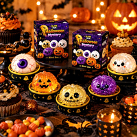 Regalos de Halloween para Apretar y Jugar - Caja de Regalo con Forma de Baozi Aterrador para Apretar y Jugar