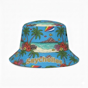 New Design Wholesale Custom logo Seychelles Tourist Souvenirs Quick Dry Bucket Hat