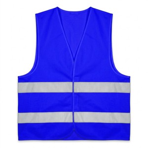 Gilet de travail réfléchissant en polyester, haute visibilité, pour la construction et la circulation routière - Product Image 1