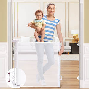 Puerta retráctil para perros para puertas, escaleras, pasillos, interior, exterior, valla para mascotas - Product Image 2