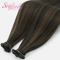 Extensiones de Cabello Remy de Lujo Genius Weft, 100% Cabello Humano de Alta Calidad, Cabello Liso sin Costuras