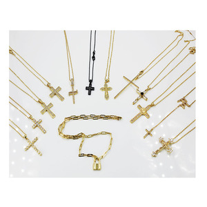 Bmz 2025 New arrivals tốt nhất người bán đen Thứ Sáu phụ nữ Chéo Mặt dây chuyền đồ trang sức Top Grade Christian đồ trang sức Jesus Mặt dây chuyền vòng cổ - Product Image 1