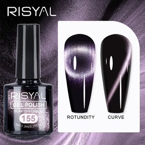 RISYAL Nuovo Smalto Gel Effetto Occhio di Gatto per Nail Art, Gel Colorato Black Hole, Confezione Singola Modello RL2315, Esclusiva Transfrontaliera per Vendita all'Ingrosso - Product Image 6