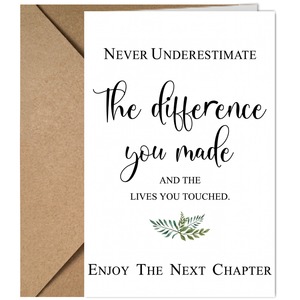 1 Juego de tarjetas de felicitación de despedida divertidas impresas a color para el lugar de trabajo, sobres creativos en inglés, tarjetas con frases de despedida de papel - Product Image 2
