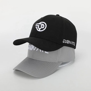 Gorra de Béisbol Deportiva Personalizada al por Mayor con Logotipo Bordado en 3D, 6 Paneles, de Alta Calidad, Impermeable, de Poliéster Negro, para Hombre y Mujer, con Detalles Metálicos - Product Image 1
