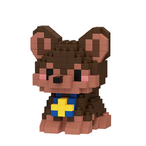 Blocs de construction éducatifs et amusants <span class=keywords><strong>Patrouille</strong></span> des animaux scintillants, jouets de puzzle à assembler pour garçons et filles, cadeaux et prix pour enfants, Teddy Corg - Product Image 4