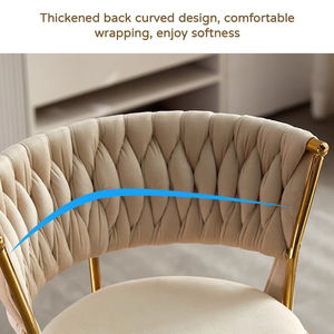 Taburete de <span class=keywords><strong>bar</strong></span> de alta gama para recepción de club, con textura de tela verde, respaldo ópticamente curvado y estructura de hierro fundido de una pieza - Product Image 3