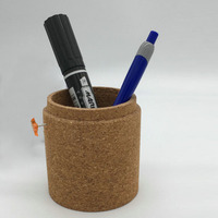 Étui de conteneur en bois de liège pour stylo, porte-stylo de bureau léger pour Pot à brosse