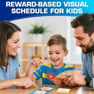 Tarjetas de Horario Visual Coloridas para Niños, Planificador Escolar, Tabla de Rutina Diaria, Uso en el Hogar para el Aprendizaje de Niños con Autismo, Papel de Alta Calidad - Product Image 6