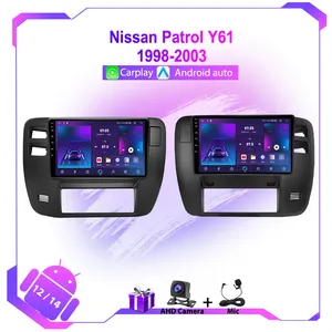 Navigation GPS pour Nissan patrouille Y61 1998-2003 WIFI BT autoradio multimédia lecteur vidéo Android 12 sans fil CarPlay écran IPS - Product Image 2