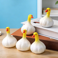Jouet anti-stress en forme de canard ail en TPR souple et extensible, décoration de bureau, cadeau de fête, nouveauté