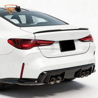 Kit de carrocería para faros delanteros de BMW Serie 3/4 F30/F32 (Actualización a G80/G82) con parachoques delantero/trasero, faldones laterales y capó