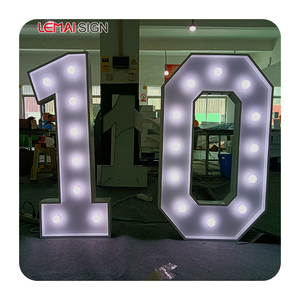 Biển Hiệu Điện Tử 2022 Lều 2ft 3Ft 4Ft Đèn <span class=keywords><strong>Led</strong></span> Khổng Lồ Lớn Tiệc Sinh Nhật Chiếu Sáng 21 Chữ Số Marquee - Product Image 5
