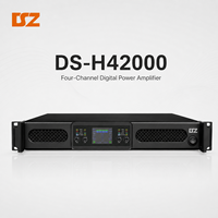 4*2000W Kelas-D OEM Profesional Penguat Daya Digital 4-Kanal Berdaya Tinggi dengan PFC Tegangan Lebar untuk Sistem Suara