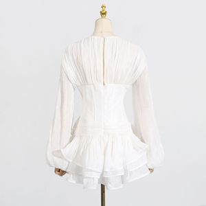 ชุดเดรสตาข่ายเนื้อแข็งเข้ารูปลายปลากระดูกปลามาใหม่แฟชั่น - Product Image 4