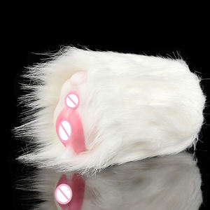 FAAK <span class=keywords><strong>2</strong></span> in 1 fantezi köpek cep kedi erkek Vagina tor ile vajina ve yapay hayvan kürk adam ile Anal mastürbasyon Stroker - Product Image 5