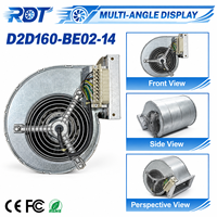 Ventilateur Soufflant Industriel AC pour Armoire VFD D2D160-BE02-14 230V 400V 700W à Double Entrée pour Dissipation de Chaleur des Armoires de Commande