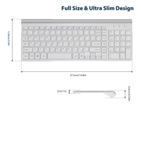Clavier ergonomique sans fil 2,4 G pleine taille au prix d'usine pour iPad