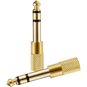 6.35mm <span class=keywords><strong>1</strong></span>/<span class=keywords><strong>4</strong></span> maschio a 3.5mm <span class=keywords><strong>1</strong></span>/8 femmina adattatore Stereo Audio <span class=keywords><strong>Jack</strong></span> Plug placcato oro per altoparlante chitarra pianoforte digitale - Product Image 5