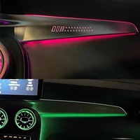 Éclairage d'ambiance pour voiture Mercedes-Benz Classe C W205 W253 2015-2022, kit d'éclairage d'ambiance RGB 6 en 1 avec commande par application