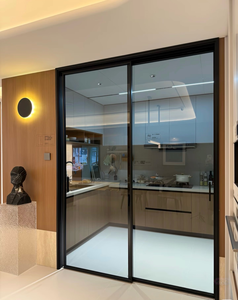 Meize Moderne Schiebetüren aus Titan-Magnesium-Legierung mit Gehärtetem Glas, Wasserfest und Schallisolierend für Bad, Küche, Schlafzimmer - Product Image 1