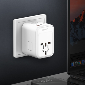 LDNIO Z6 gan mở rộng dây USB PD tường trao đổi Power <span class=keywords><strong>Adapter</strong></span> đa cắm phổ Travel <span class=keywords><strong>Adapter</strong></span> kép Type-C Travel <span class=keywords><strong>Adapter</strong></span> - Product Image 2