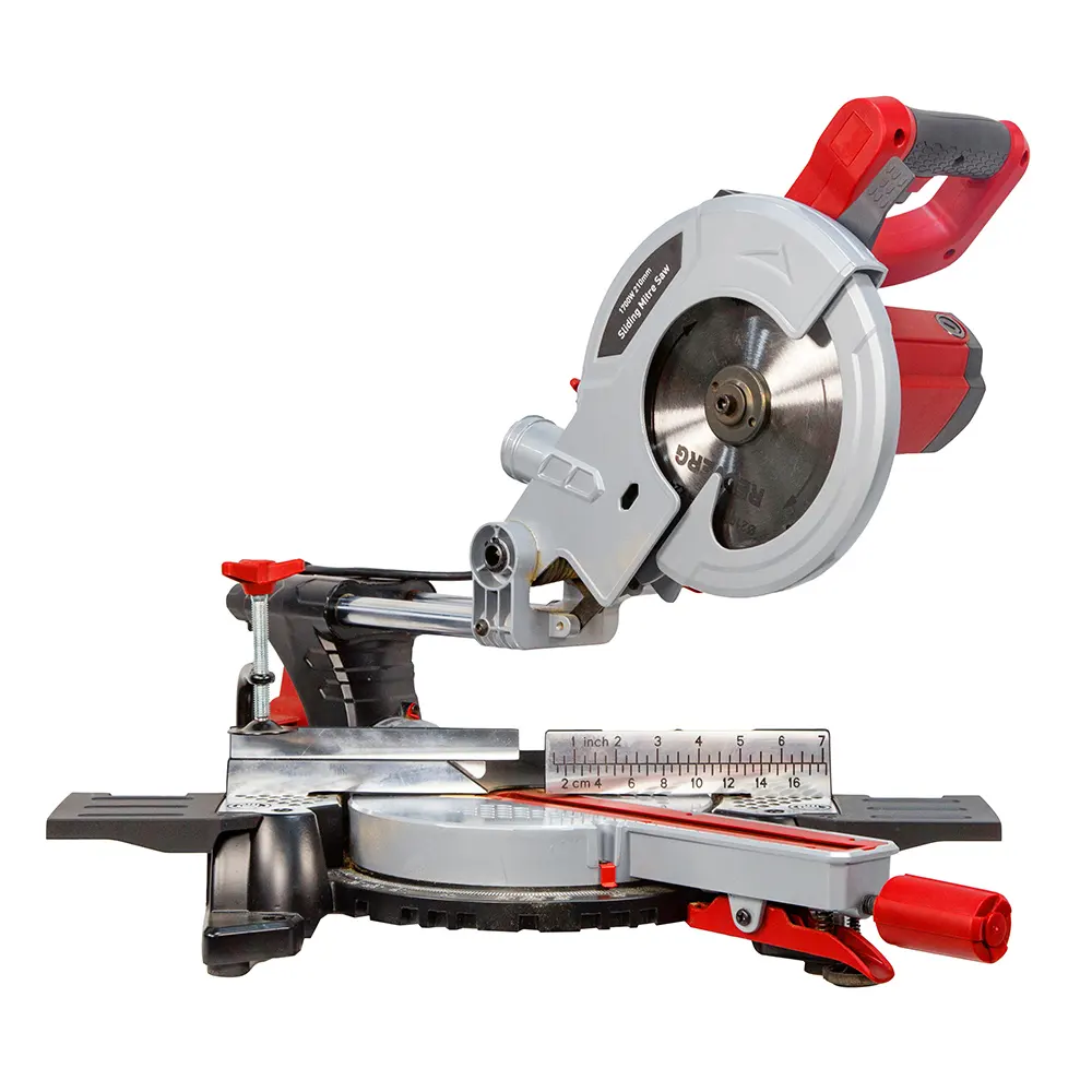 210mm balde electric sliding compound mitre saw with upper table machine