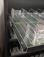 Vitrines de magasin de fumée modernes Présentoir à cigarettes en métal verrouillable avec serrure